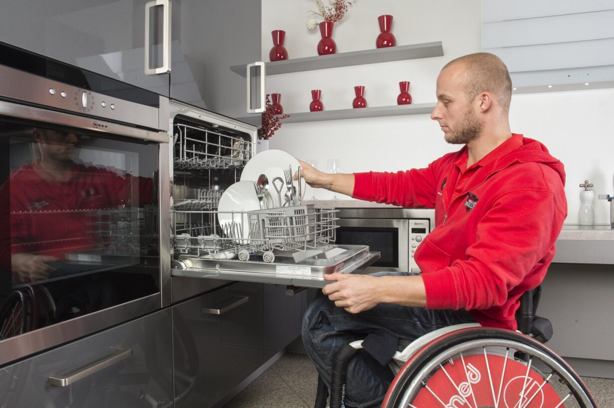 Barrierefreie Küche für Rollstuhlfahrer